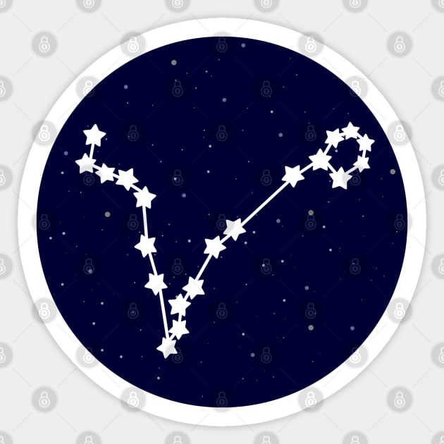 Pisces Zodiac Constellation Sticker by lulubee